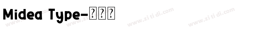 Midea Type字体转换